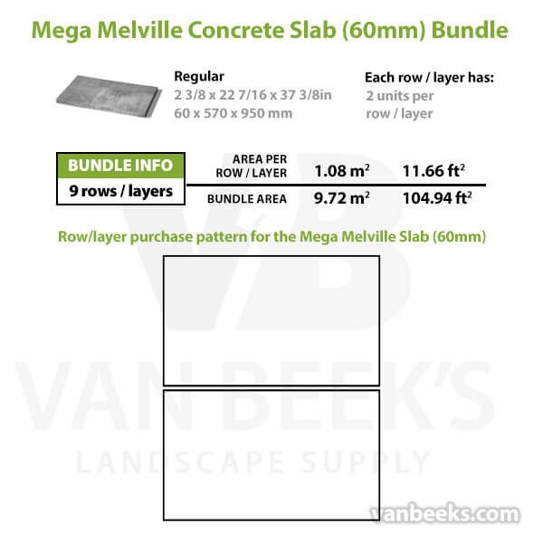 Permacon Mega Melville Slab 60mm